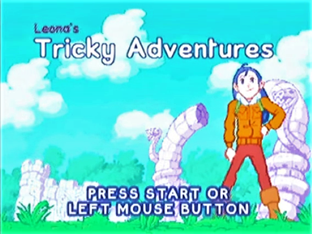 Leona's Tricky Adventures — Title screen
