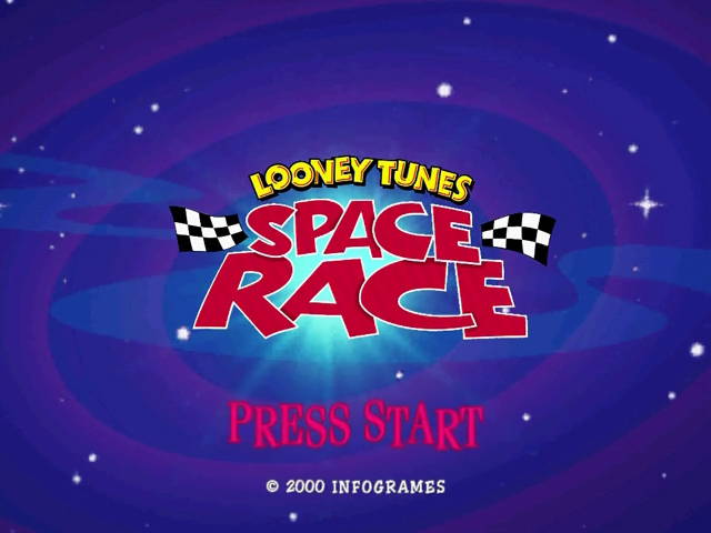 Looney Tunes : Space Race — Title screen