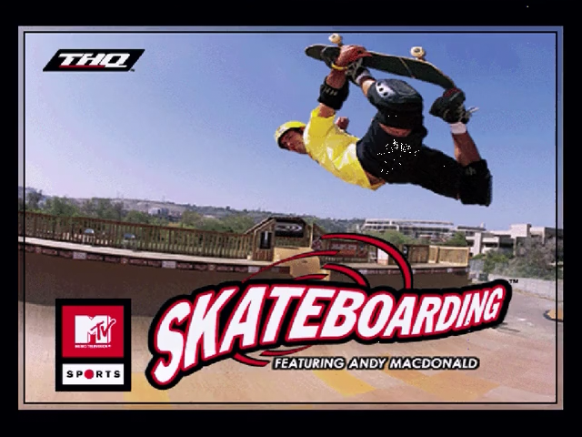 MTV Sports : Skateboarding featuring Andy Macdonald — Title screen