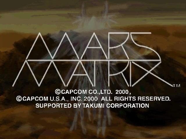 Mars Matrix — Title screen