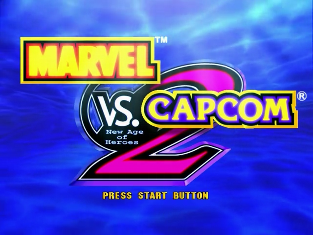 Marvel vs. Capcom 2 : New Age of Heroes — Title screen