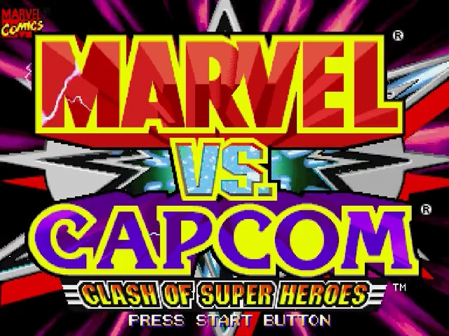 Marvel vs. Capcom : Clash of Super Heroes — Title screen