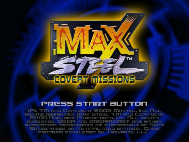 Max Steel Covert Missions — Title screen
