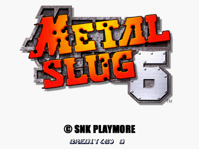 Metal Slug 6 — Title screen