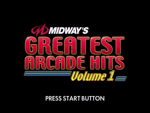 Midway's Greatest Arcade Hits Volume 1 — Title screen