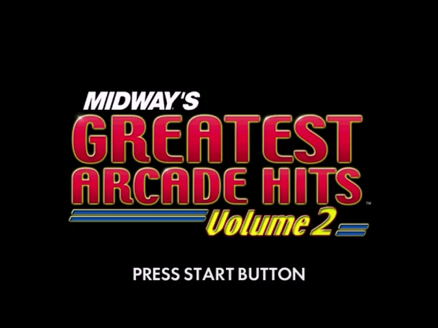 Midway's Greatest Arcade Hits Volume 2 — Title screen