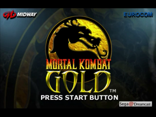 Mortal Kombat Gold — Title screen