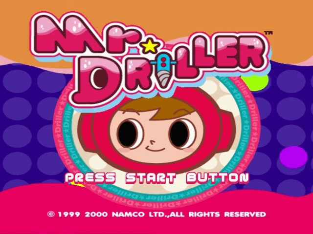 Mr. Driller — Title screen