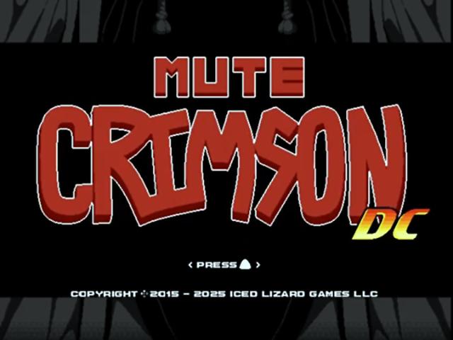 Mute Crimson DC — Title screen