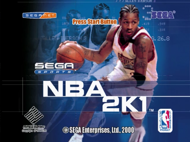NBA 2K1 — Title screen