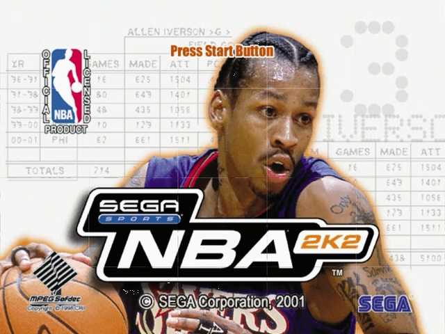 NBA 2K2 — Title screen