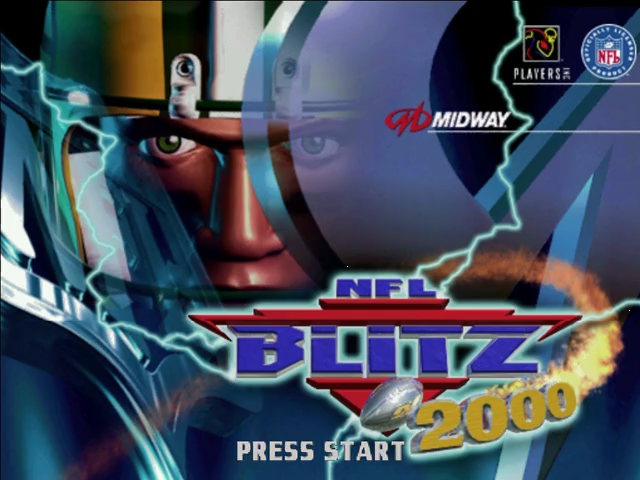 NFL Blitz 2000 — Title screen