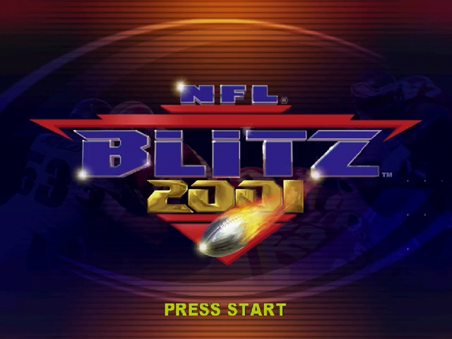 NFL Blitz 2001 — Title screen