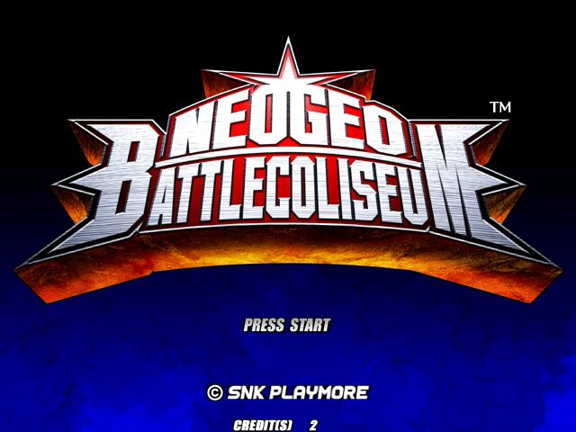 NeoGeo Battle Coliseum — Title screen