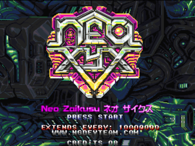 Neo XYX — Title screen