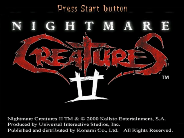 Nightmare Creatures II — Title screen