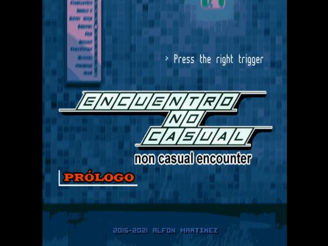 Non Casual Encounter : Prologue — Title screen