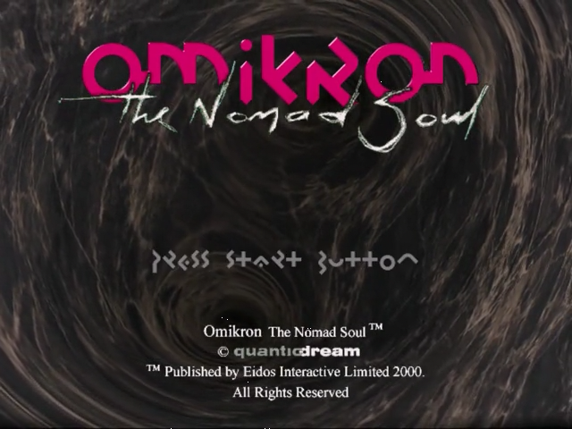 Omikron : The Nomad Soul — Title screen