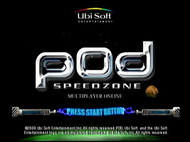 POD SpeedZone — Title screen