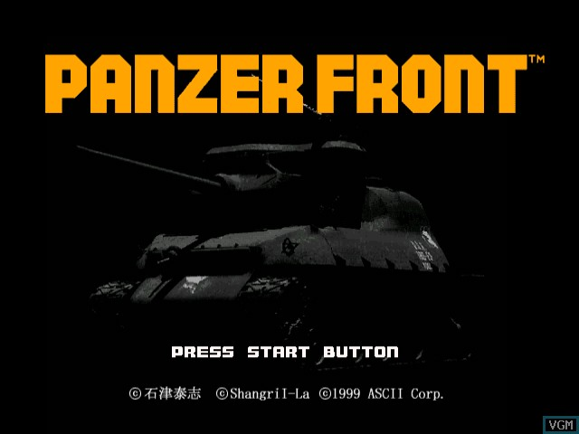 Panzer Front — Title screen
