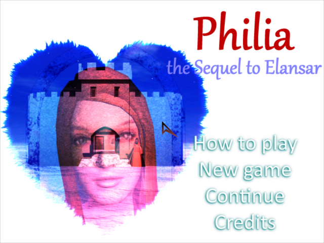 Philia : The Sequel to Elansar (Homebrew) — Title screen
