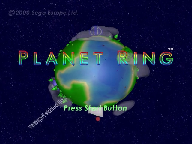 Planet Ring — Title screen