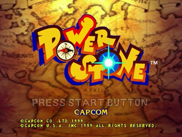 Power Stone — Title screen