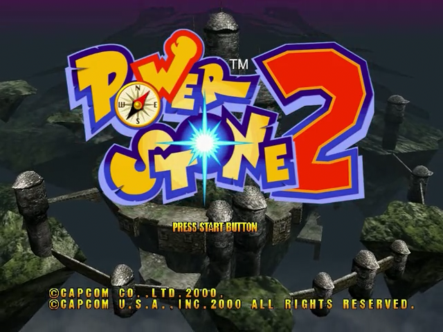Power Stone 2 — Title screen