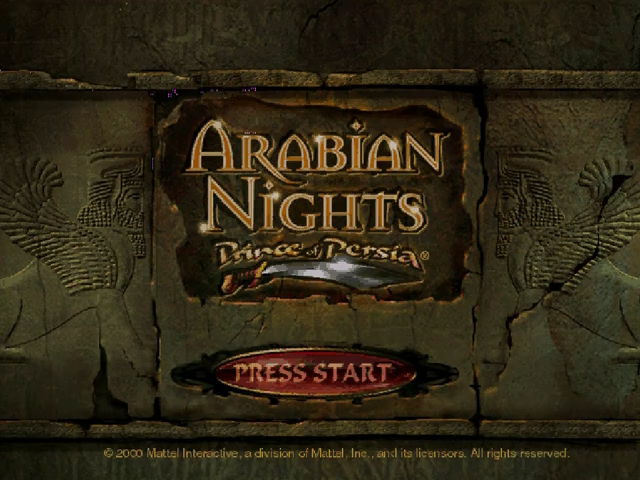 Prince of Persia : Arabian Nights — Title screen