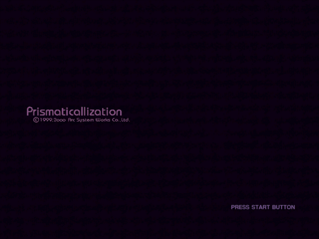 Prismaticallization — Title screen