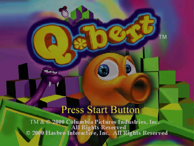 Q*bert — Title screen