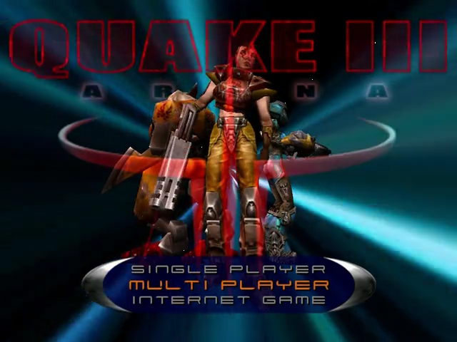 Quake III Arena — Title screen