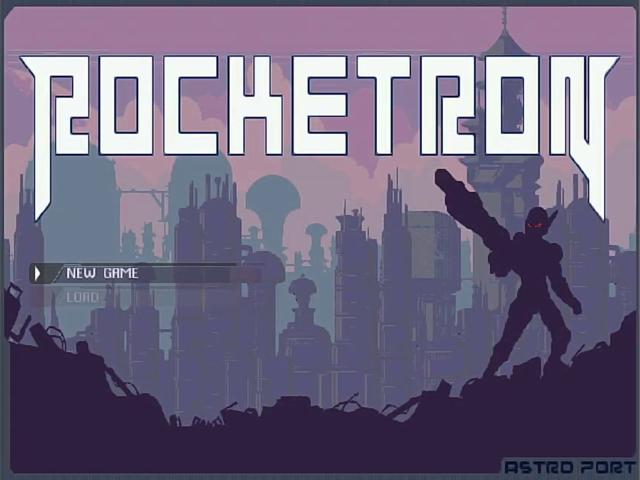 Rocketron — Title screen