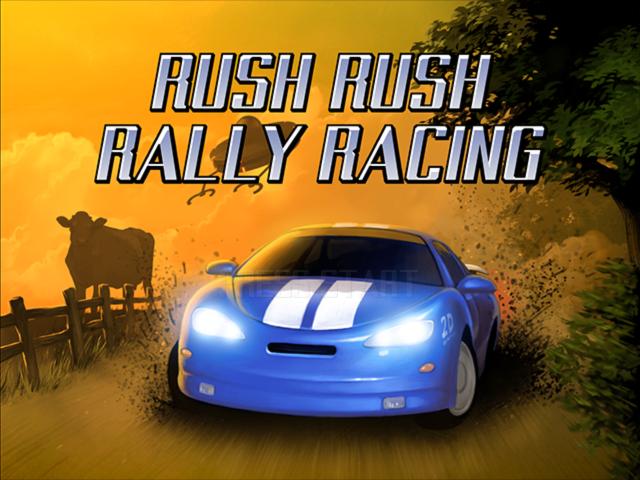 Rush Rush Rally Racing — Title screen