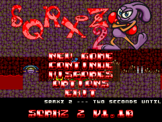 SQRXZ 2 — Title screen