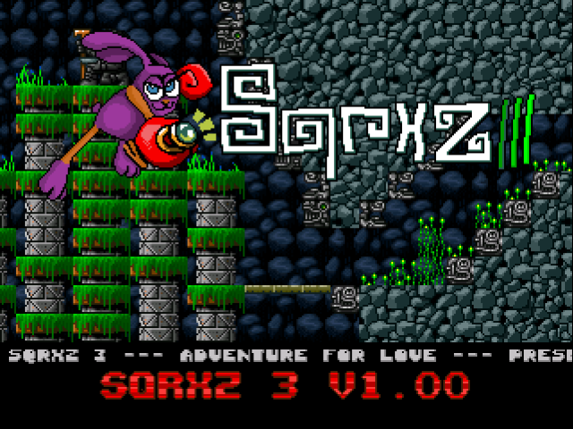 SQRXZ 3 : Adventure for Love — Title screen