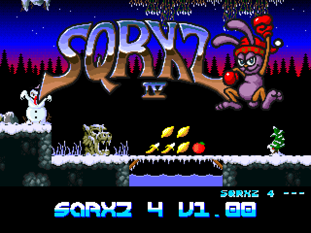 SQRXZ 4 — Title screen