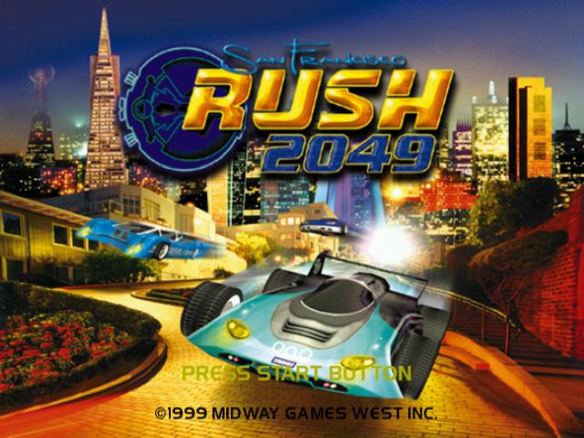 San Francisco Rush 2049 — Title screen