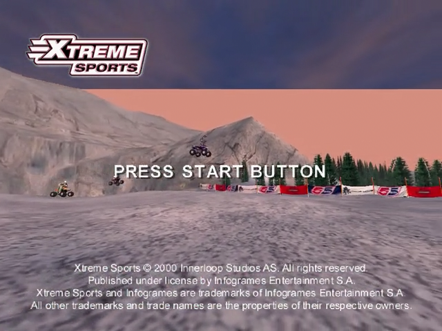 Sega Extreme Sports — Title screen