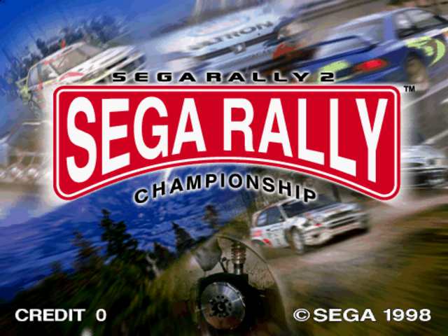 Sega Rally 2 — Title screen