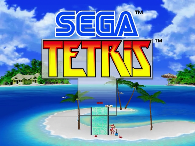 Sega Tetris — Title screen