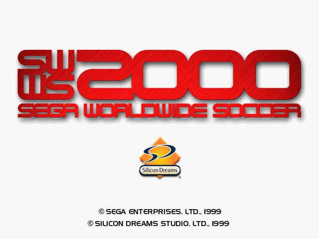 Sega Worldwide Soccer 2000 — Title screen
