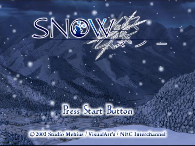 Snow — Title screen