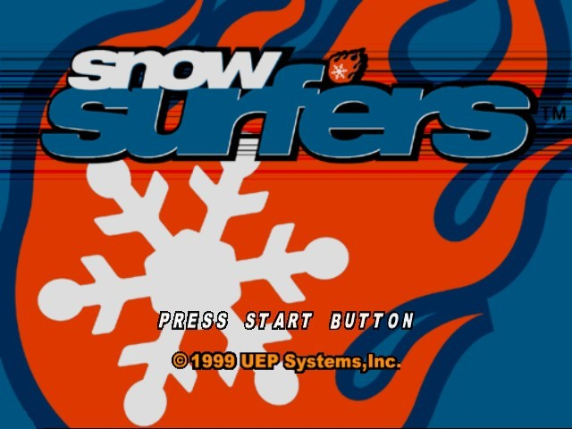 Snow Surfers — Title screen