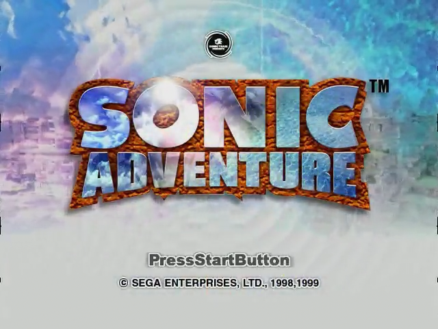 Sonic Adventure — Title screen