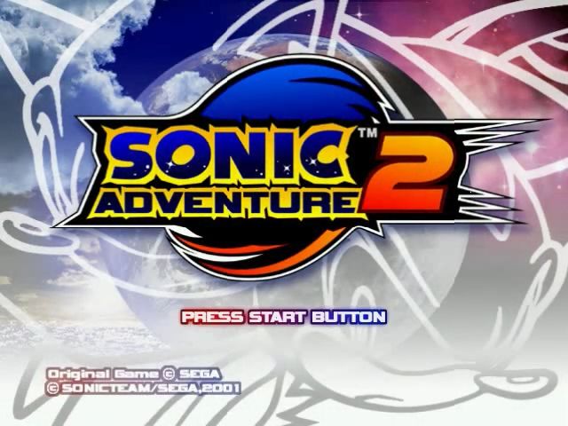 Sonic Adventure 2 — Title screen