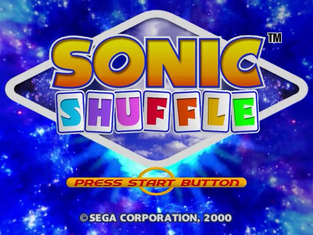 Sonic Shuffle — Title screen