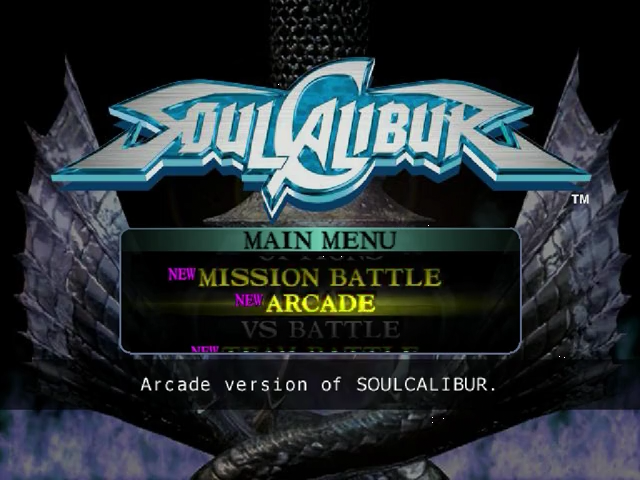 SoulCalibur — Title screen