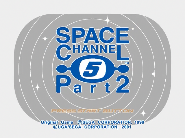 Space Channel 5 : Part 2 — Title screen