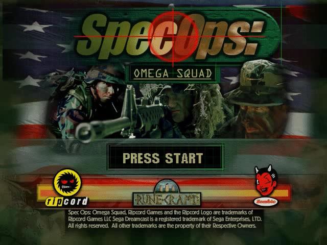 Spec Ops II : Omega Squad — Title screen